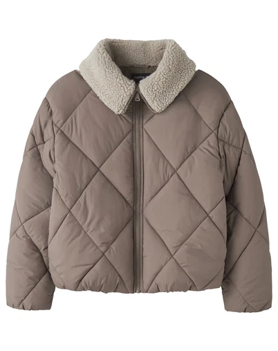 Name It - NKFMelbourne Puffer Jakke - Brown Lentil